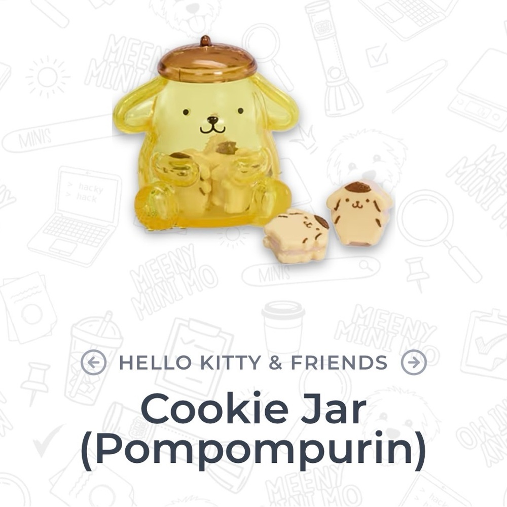 Pompompurin Cookie Jar - MGA's Miniverse Hello Kitty and Friends Series 2